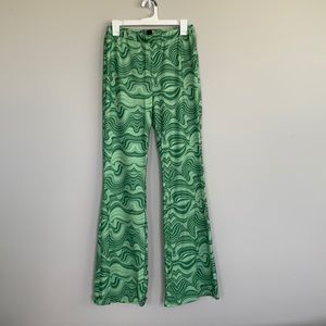 Shein Green Flared Pants